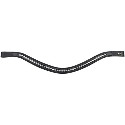 MONTIVUM Stirnriemen Bristol schwarz/silber | WB