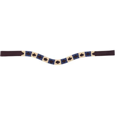 black forest Stirnband Canterbury navy/brown | Warmblut