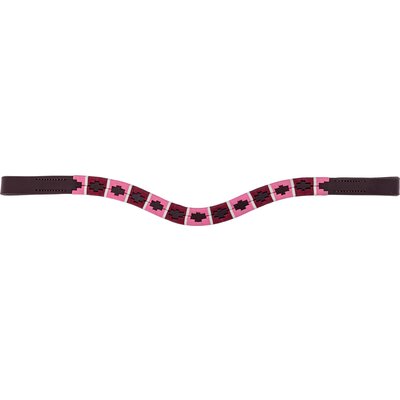 black forest Stirnband Canterbury pink/brown | Warmblut