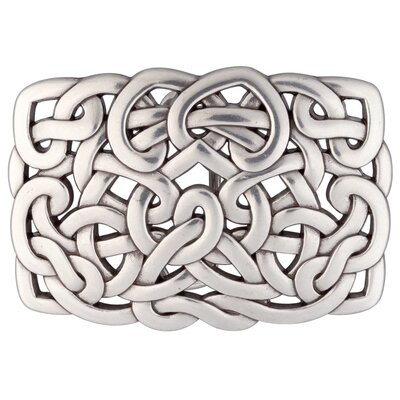 L-pro West Gürtelschnalle Knoten silber