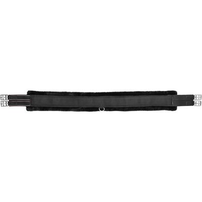 Loesdau Sattelgurt Teddy schwarz/schwarz | 135 cm