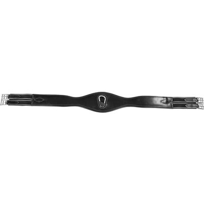 Loesdau Leder-Sattelgurt Montreal schwarz | 110 cm