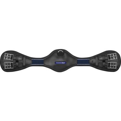 PASSIERBLU Ledersattelgurt Wave schwarz | 50 cm
