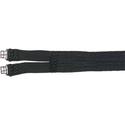 Loesdau Schnuren-Sattelgurt schwarz | 140 cm