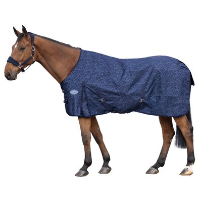 Horse-friends Regendecke Hamburg Lite Printed blue | 115 cm