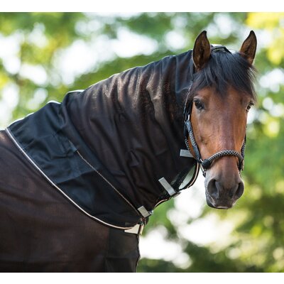 EQUINE MICROTEC Fliegenhalsteil MICRO MESH PROTECT black | 145-155 cm