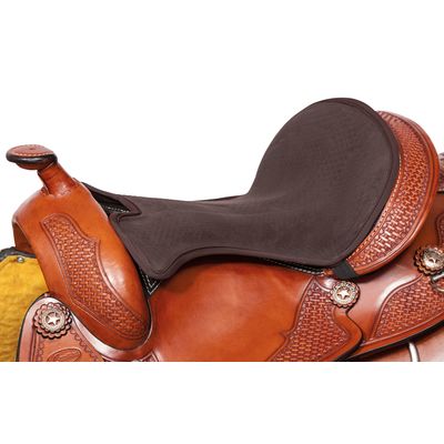 ACAVALLO Western-Gel-Sattelauflage braun