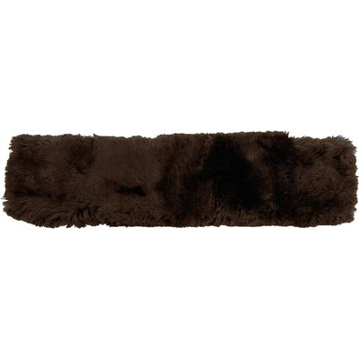 Loesdau Lammfell-Sattelgurtschoner braun | 50 cm