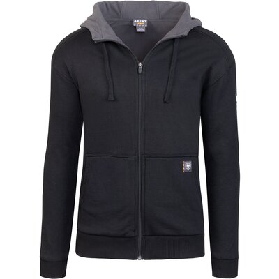 ARIAT Hoodie MNS Rebar All-Weather Full Zip black | XL