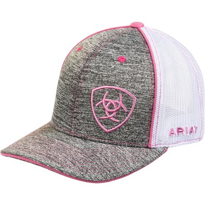 ARIAT Offset Shield Cap grey/pink | one size