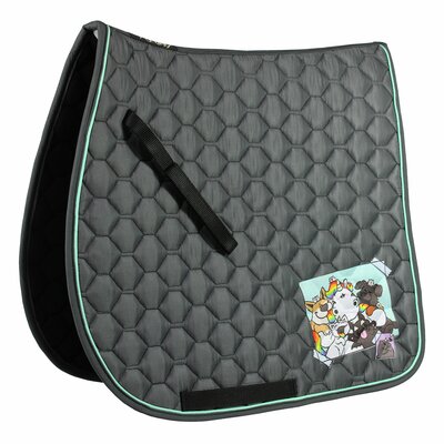 EQUEST Pummel Pets Friends Schabracke Macro Argon anthracite | Pony/Dressur