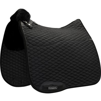 Stübben Lammfell-Schabracke Streamline schwarz | Warmblut/Dressur