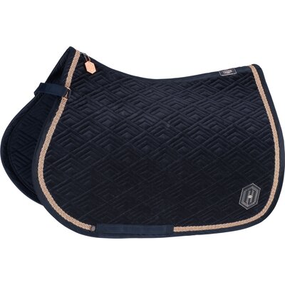ESKADRON Heritage Schabracke Velvet Emblem navy | Warmblut/Dressur