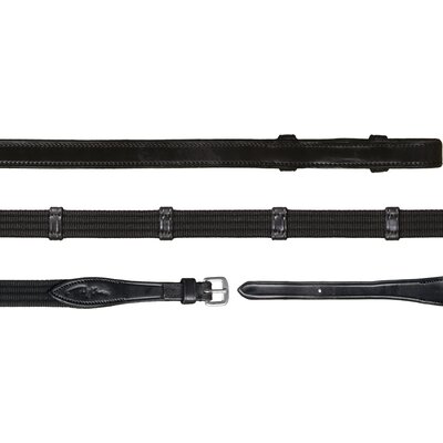 Dy'on Gurtzügel mit 9 Lederstegen NEW ENGLISH COLLECTION schwarz | Warmblut