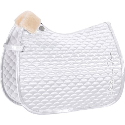 ESKADRON Platinum Pure Schabracke Satin Cloud white | Warmblut/Vielseitigkeit