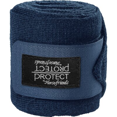 PROTECT by Horse-Friends Woll-Acrylbandagen blau | WB (3,5 m x 10,5 cm)