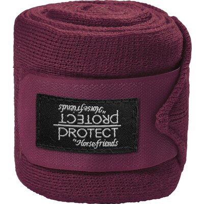 PROTECT by Horse-Friends Woll-Acrylbandagen bordeaux | WB (3,5 m x 10,5 cm)