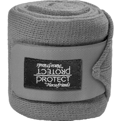 PROTECT by Horse-Friends Woll-Acrylbandagen grau | WB (3,5 m x 10,5 cm)