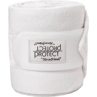 PROTECT by Horse-Friends Fleecebandagen weiß | Warmblut