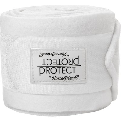 PROTECT by Horse-Friends Fleecebandagen für Ponys weiß | Pony(2,9 m x 8,5 cm)