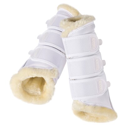 ESKADRON Soft Gamaschen Faux Fur white | M