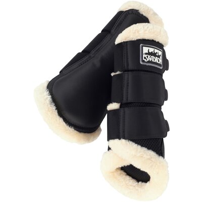 ESKADRON Gamaschen Soft Mesh FauxFur black | M