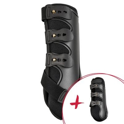 PROTECT by Horse-friends Set Beinschutz, Dressurgamaschen Amadora V + Dressurgamasche Amadora H – Ansicht 1