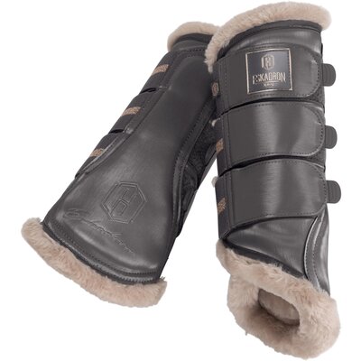 ESKADRON Heritage Gamaschen Glamslate FauxFur 