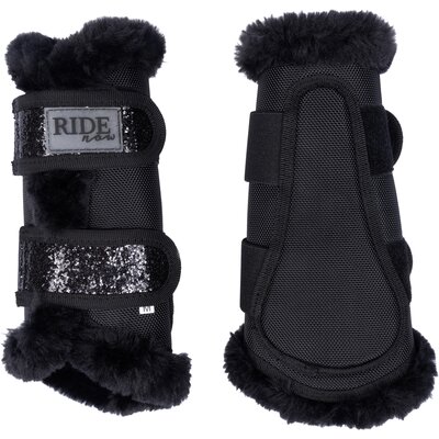 RIDE now Gamaschen FauxFur Glitzer 