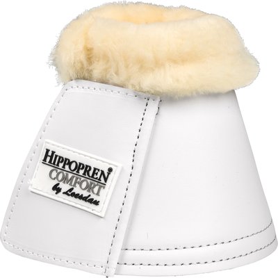 HIPPOPREN COMFORT Lammfell-Hufglocken weiß | M