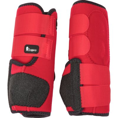 Classic Equine US-Hippopren-Gamaschen, hinten rot | S