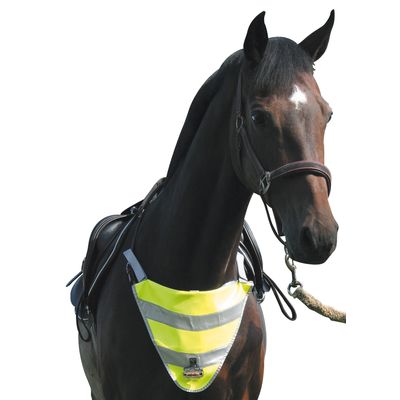 PROTECT by Horse friends Brustreflektor mit Blinklicht gelb/grau