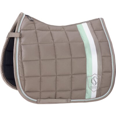 ESKADRON Classic Sports Schabracke Big Square Cotton velvet taupe | Shetty