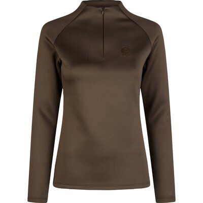 ESKADRON Platinum Half Zip-Shirt Platinum teak brown | XL