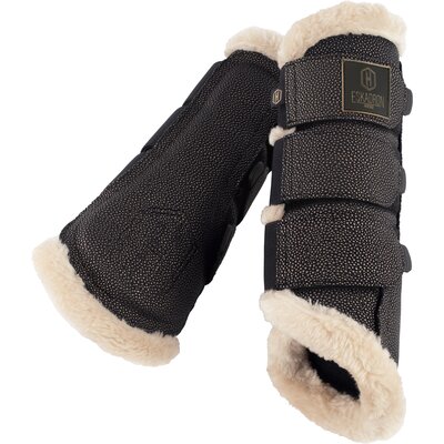 ESKADRON Heritage Gamaschen Stingray FauxFur black | L
