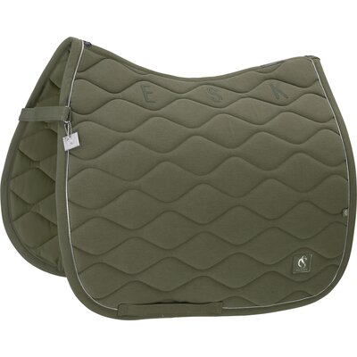 ESKADRON Classic Sports Schabracke Denim dusty olive | Warmblut/Vielseitigkeit