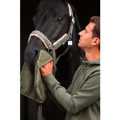 ESKADRON Classic Sports Halfter Denim Double Pin Teddyfleece – Ansicht 3