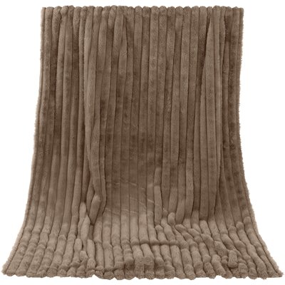ESKADRON Platinum Sofadecke Cosy smoky taupe | Einheitsgröße