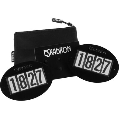 ESKADRON Startnummernset Quick Pin 4 black | one size