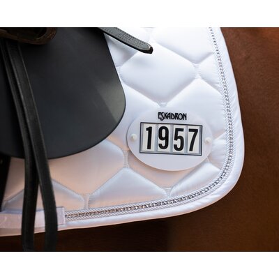 ESKADRON Startnummernset Quick Pin 4 white/black | one size