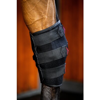 HORSEWARE Sprunggelenkgamasche LED Red Light Therapy black/black | links