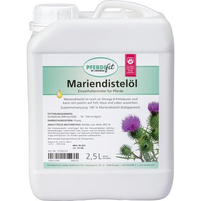 PFERDEfit by Loesdau Mariendistelöl 2,5 Liter