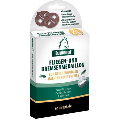 Equisept Fliegen- und Bremsenmedaillon für Pferde 2er Pack