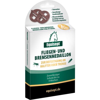 Equisept Fliegen- und Bremsenmedaillon für Pferde 2er Pack