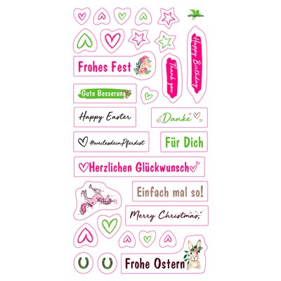 BENSE & EICKE Geschenkset mit Stickerbogen