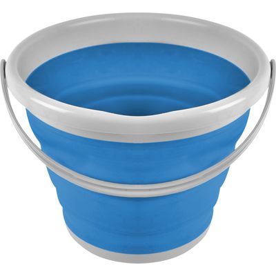 WALDHAUSEN Faltbarer Eimer azurblau | 10 LITER