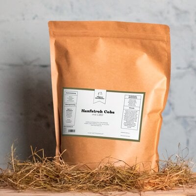 Allgäuer Pferdefutter Hanfstroh Cobs mit CBD 1,5 kg