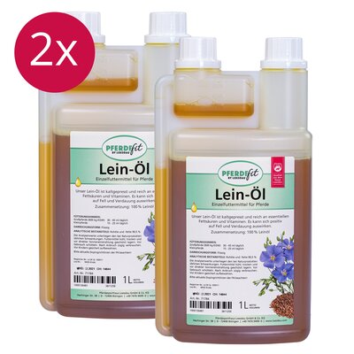 PFERDEfit by Loesdau Leinöl 2er-Set – Ansicht 1