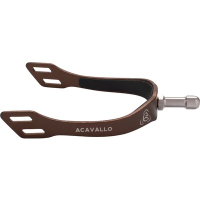 ACAVALLO Sporen Arena Aluplus 2.0 golden brown | 20 mm