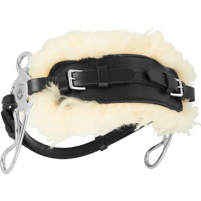 Horse-friends Hackamore mit Lammfellpolster schwarz